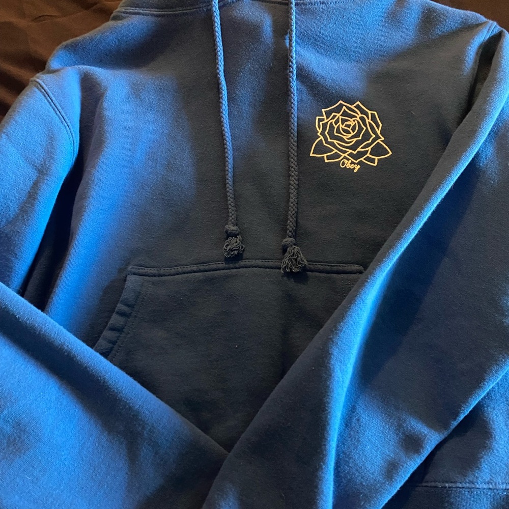 Blue OBEY hoodie